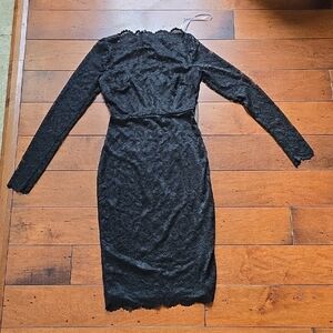 Lulus Black Lace Midi Dress